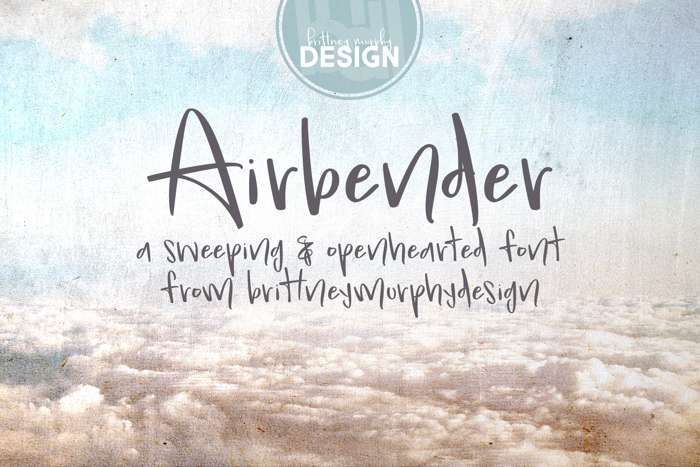 Airbender Font poster