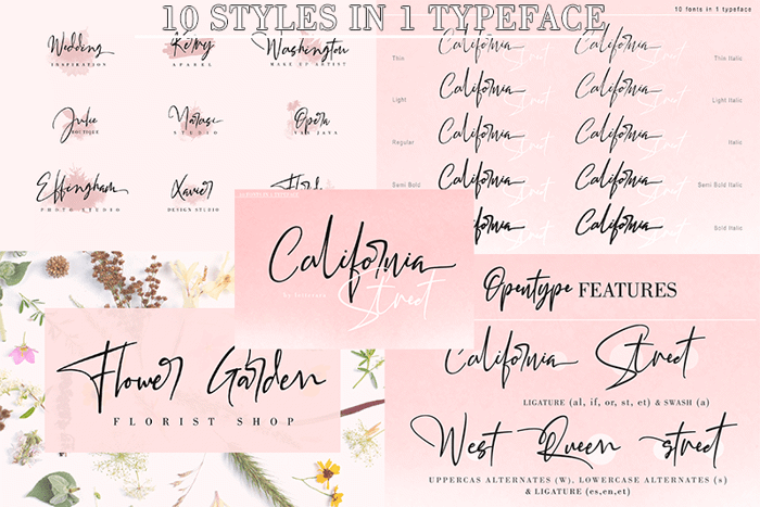 California Street Font poster
