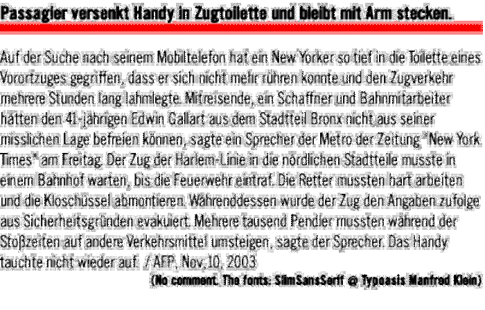 SlimSansSerif Font poster