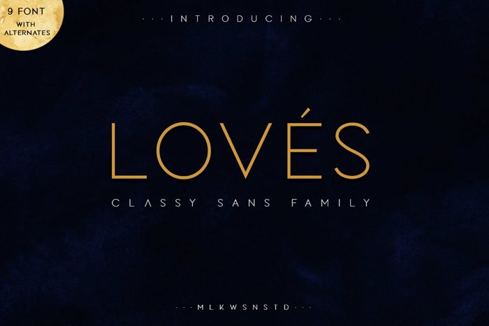 LOVES Font poster