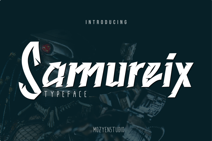 Samureix Font poster