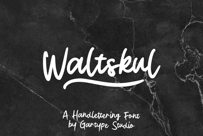 Waltskul Font poster