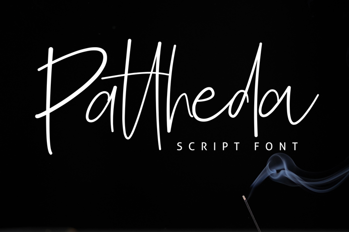 Pattheda Font poster