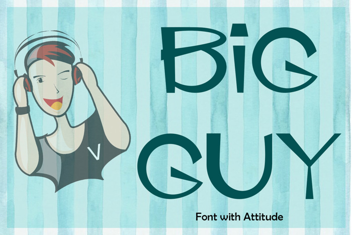 EP Big Guy Font poster