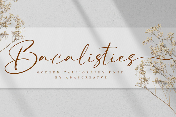 Bacalisties Font poster