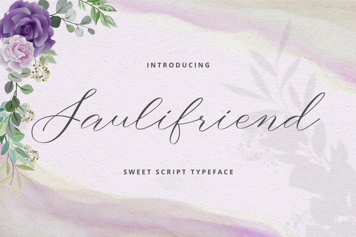 Saulifriend Font poster