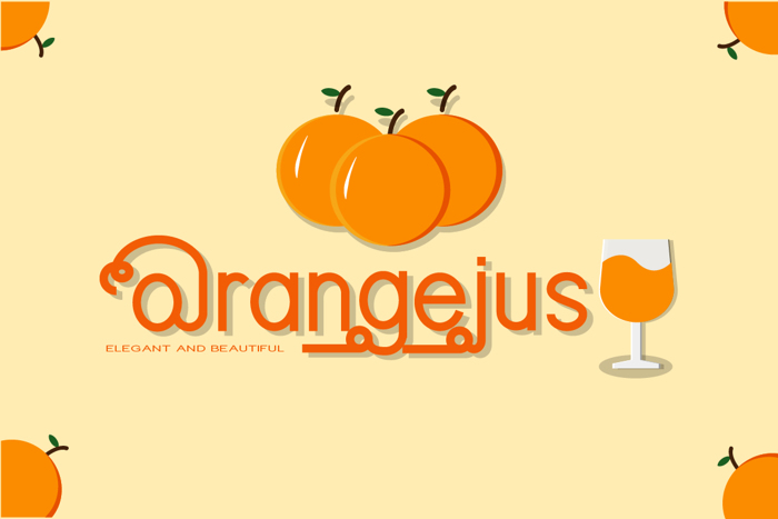Orangejus Font poster