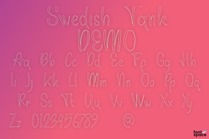 Swedish Tank Font poster