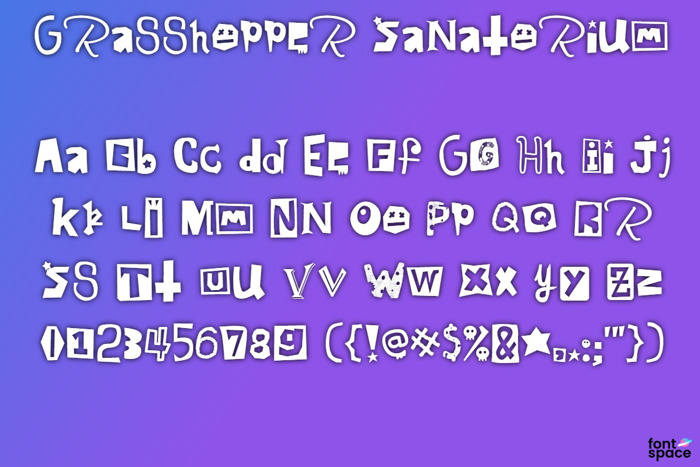 Grasshopper Sanatorium Font poster