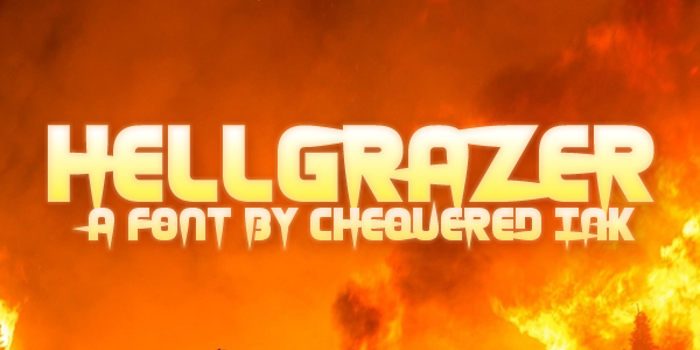 Hellgrazer Font poster