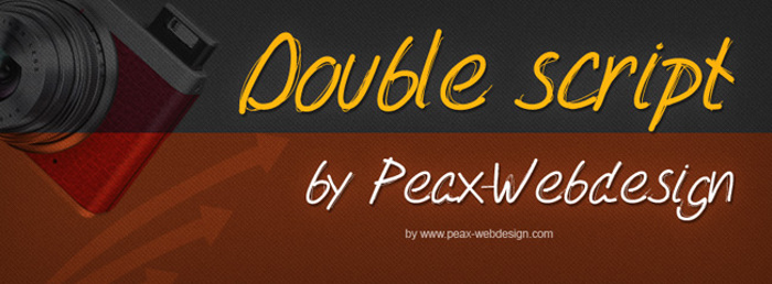 PWDoubleScript Font poster