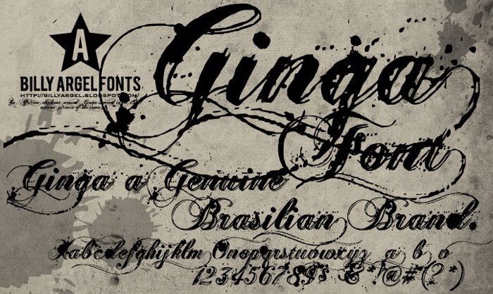 Ginga Font poster