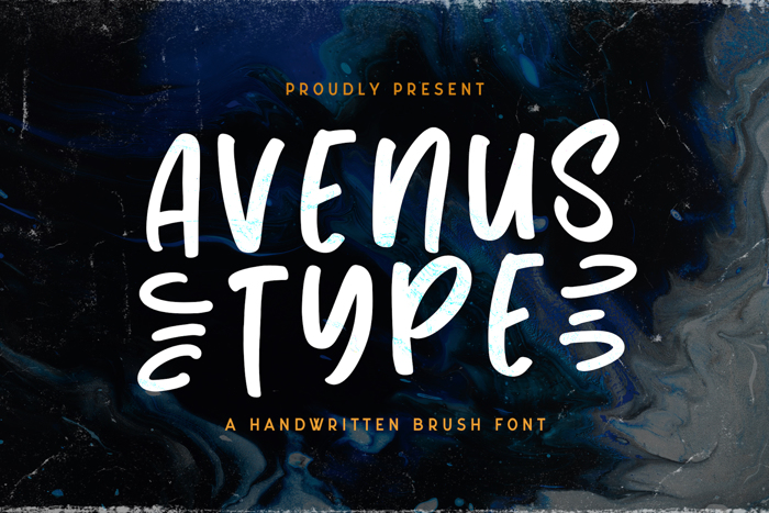 Avenus Type Font poster