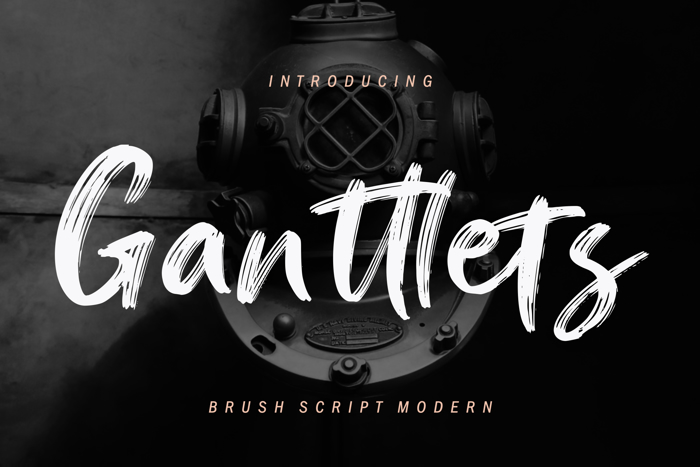 Ganttlets Font poster