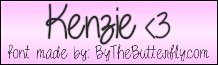 Kenzie Font poster