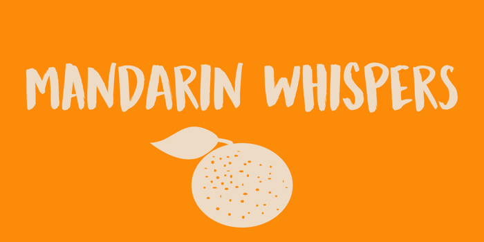 DK Mandarin Whispers Font poster