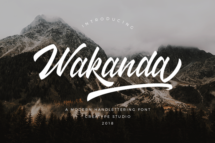 Wakanda Font poster