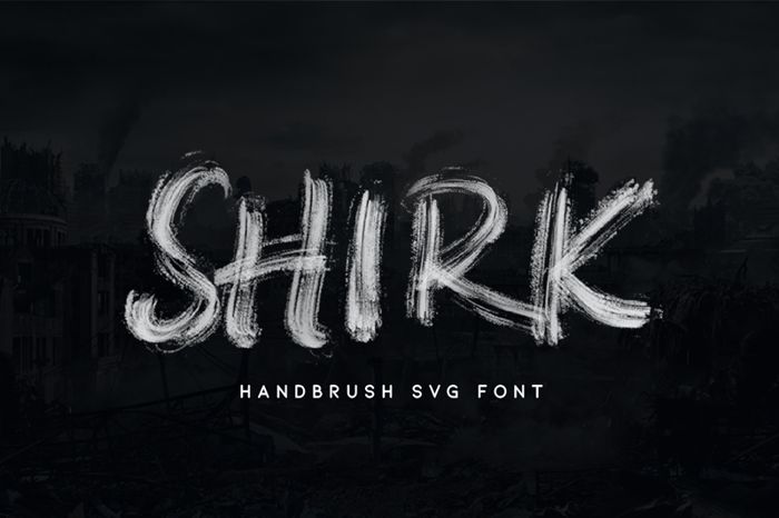 SHIRK Font poster