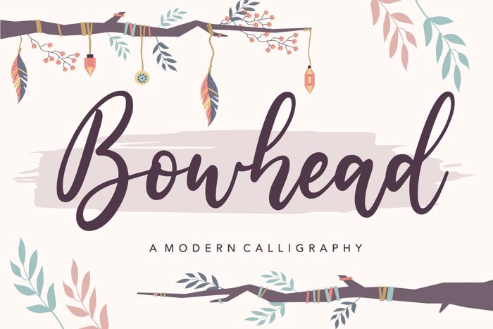 Bowhead Font poster