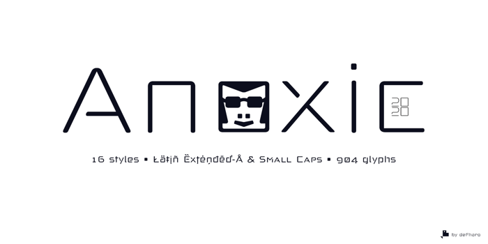 Anoxic Light & Medium Font poster