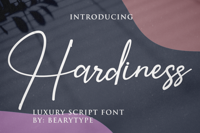 Hardiness Font poster