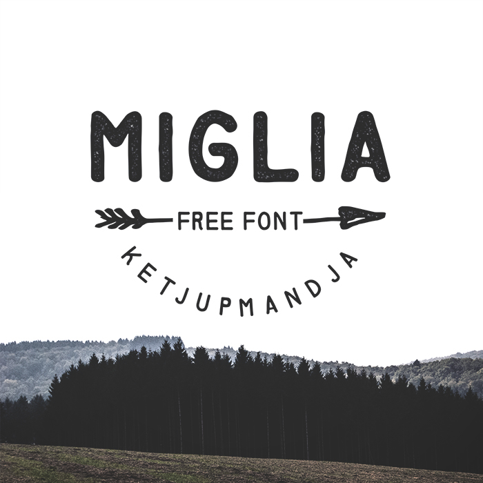 Miglia Font poster