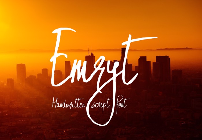 Emryt Font poster