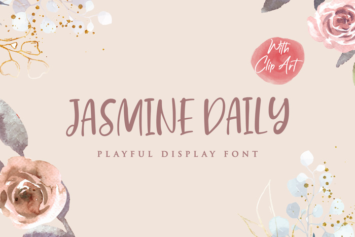 Jasmine Daily Font poster