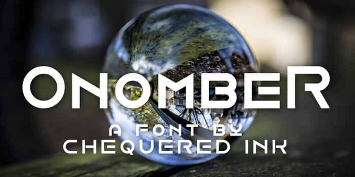 Onomber Font poster