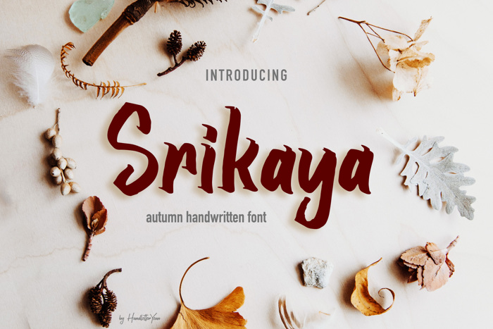 Srikaya Font poster