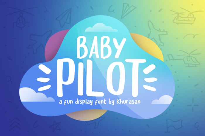 Baby Pilot Font poster