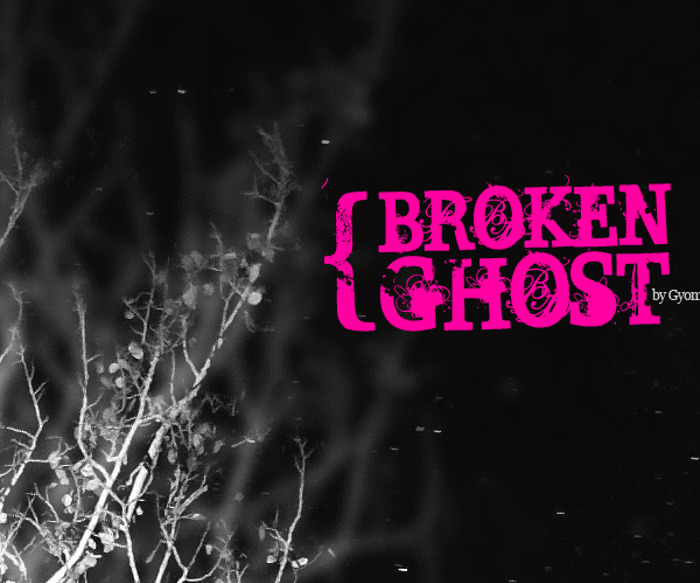 BROKEN GHOST Font poster