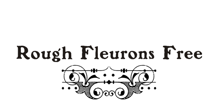 Rough Fleurons Free Font poster