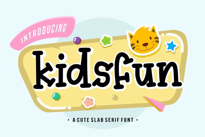 kidsfun Font poster