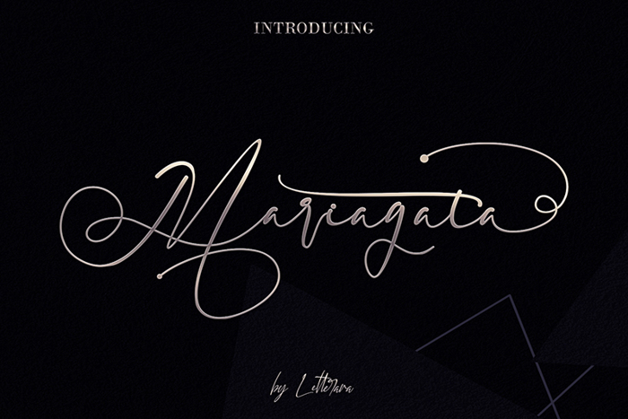 Mariagata Font poster