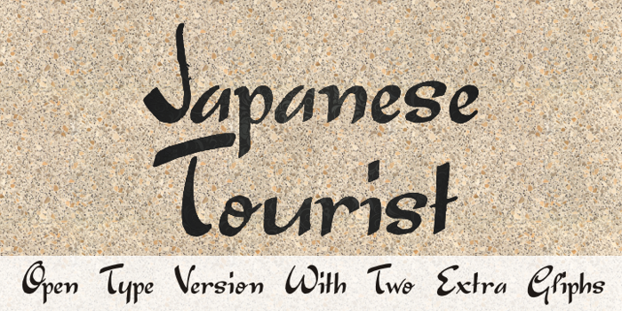 Japanese Tourist Font