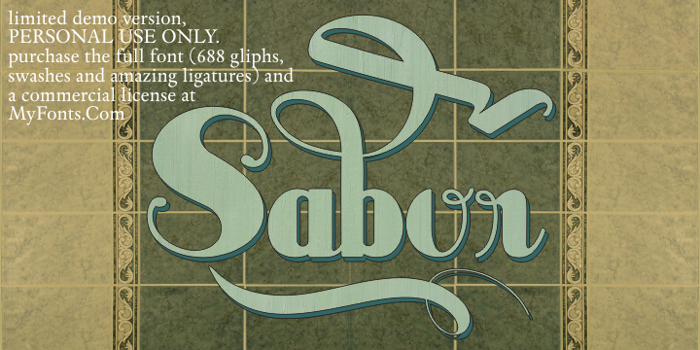 Sabor Limited Font