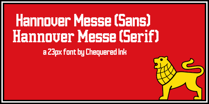 Hannover Messe Sans Font poster
