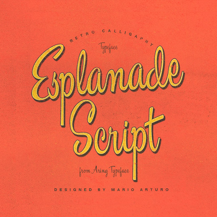 Esplanade Script Font poster