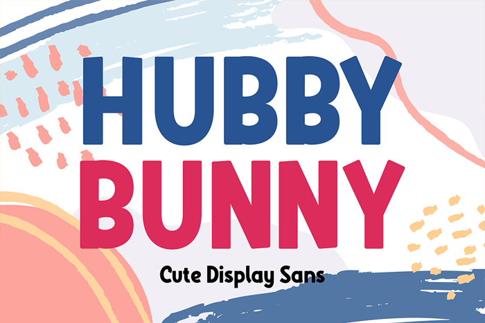 HUBBY BUNNY Font poster