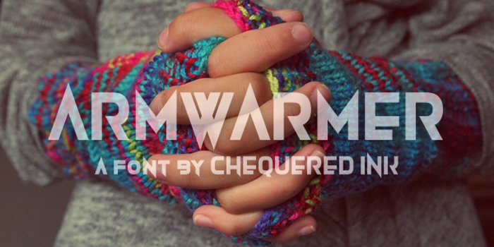 Armwarmer Font poster