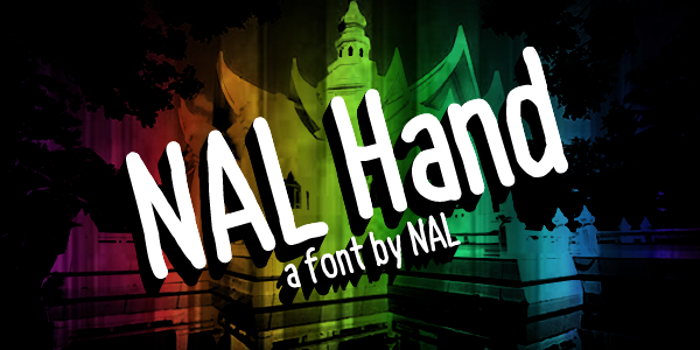 NAL Hand Font poster