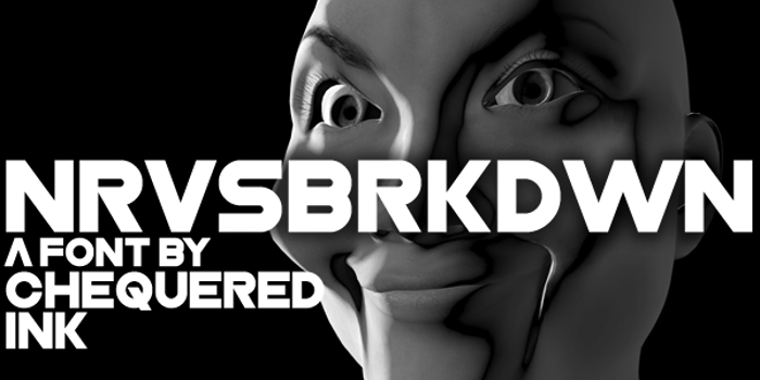 Nrvsbrkdwn Font poster