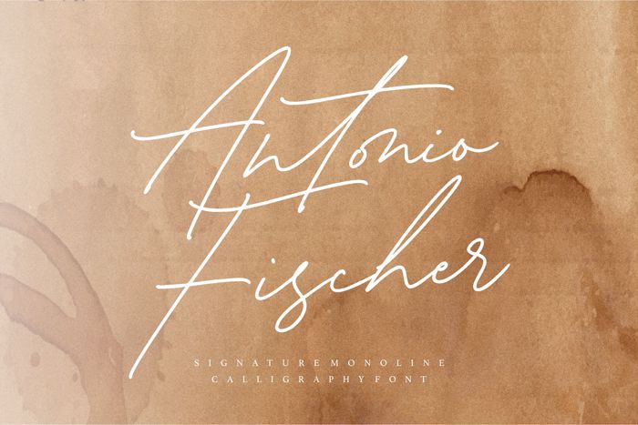 Antonio Fischer Font poster
