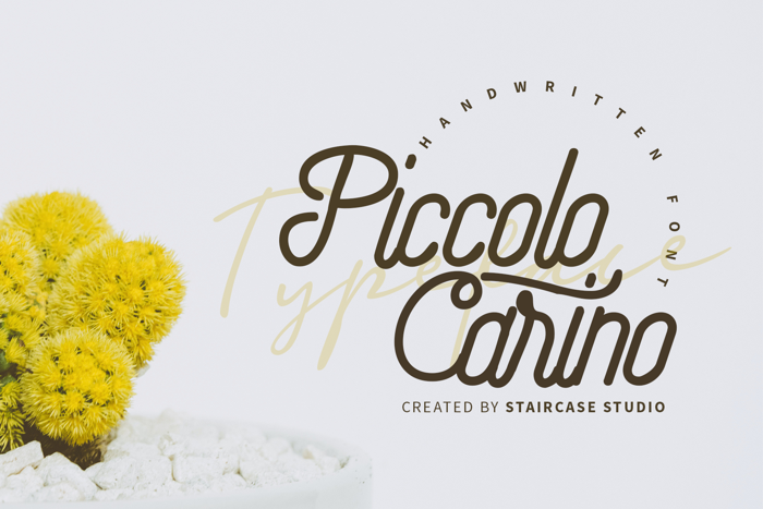 Piccolo Carino Font poster