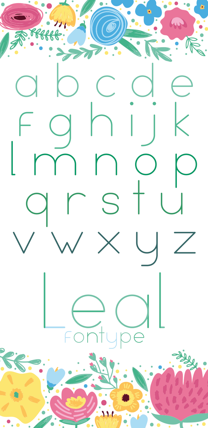 Leal Font poster