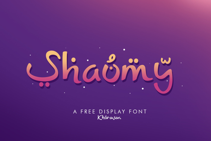 Shaumy Font poster