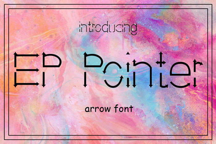 EP Pointer Font poster