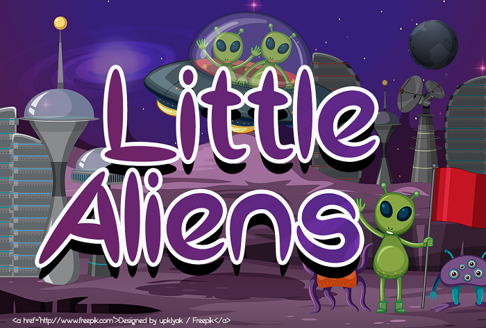 Little Alien Font poster