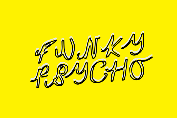 Funky Psycho Font poster